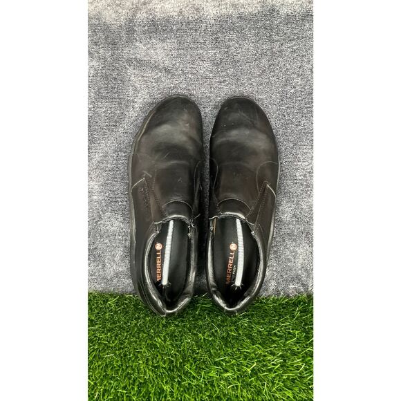 Merrell Leather Slip-On Work Shoes Black Men’s US 14 Comfort Performance